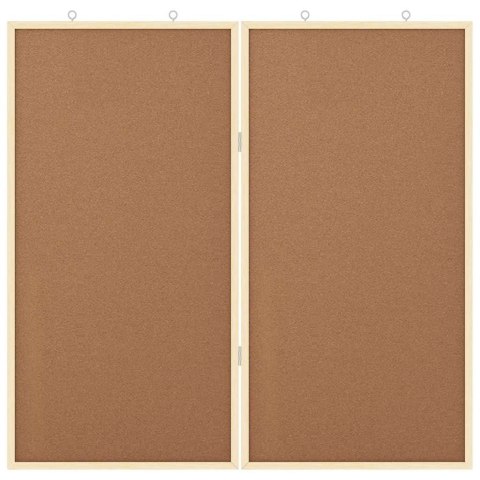 TABLICA KORKOWA BRĄZOWY 80X1.4X80CM LITE DREWNO SOSNOWE