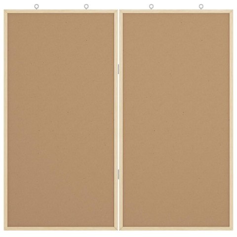 TABLICA KORKOWA BRĄZOWY 80X1.4X80CM LITE DREWNO SOSNOWE