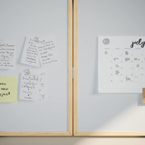 TABLICA MAGNETYCZNA SUCHOŚCIERALNA BIAŁY 80X1.4X80CM