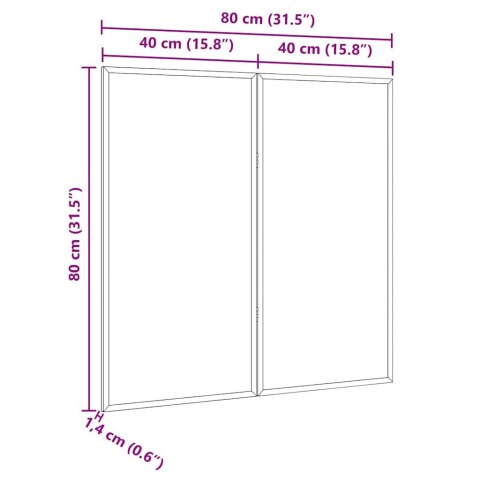 TABLICA MAGNETYCZNA SUCHOŚCIERALNA BIAŁY 80X1.4X80CM