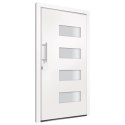 DRZWI FRONTOWE ALUMINIUM I PVC BIAŁE 110X210CM