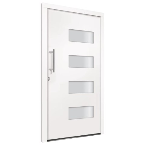 DRZWI FRONTOWE ALUMINIUM I PVC BIAŁE 110X210CM