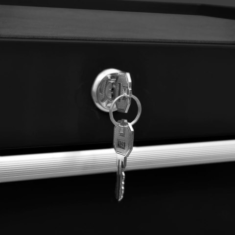 WARSZTATOWY WÓZEK NARZĘDZIOWY Z 7 SZUFLADAMI CZARNY