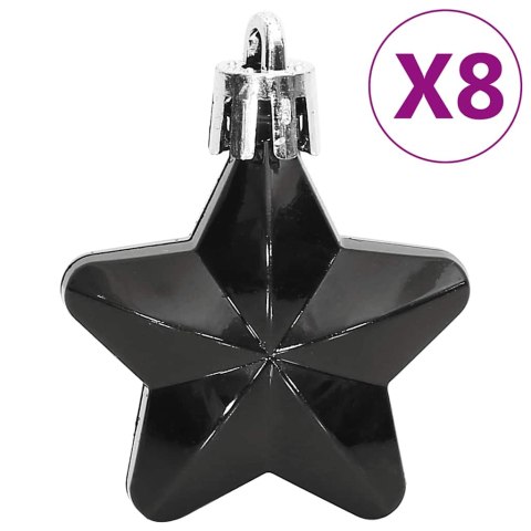 111-CZ. ZESTAW OZDÓB ŚWIĄTECZNYCH CZARNY