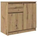 KOMODA Z SZUFLADĄ ARTISAN OAK 71X35X65CM DREWNO KLEJONE