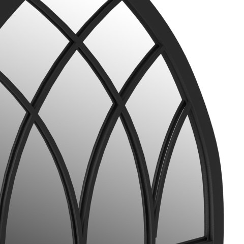 LUSTRO DO WNĘTRZ CZARNE 70X30CM ŻELAZNE