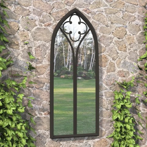 LUSTRO OGRODOWE CZARNE 100X45CM ŻELAZNE