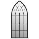 LUSTRO OGRODOWE CZARNE 70X30CM ŻELAZNE