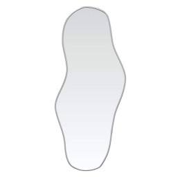 LUSTRO ŚCIENNE SREBRNE 60X25CM