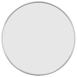 LUSTRO ŚCIENNE SREBRNE Ø 40CM OKRĄGŁE