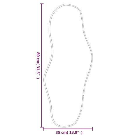 LUSTRO ŚCIENNE ZŁOTE 80X35CM