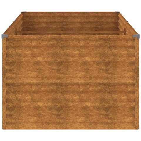 PODWYŻSZONA DONICA 196X100X69CM STAL KORTENOWSKA