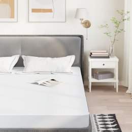 VidaXL Ochraniacz na materac, biały, 120x200 cm, wodoodporny