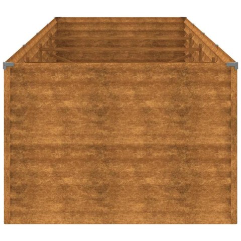 PODWYŻSZONA DONICA 386X100X69CM STAL KORTENOWSKA