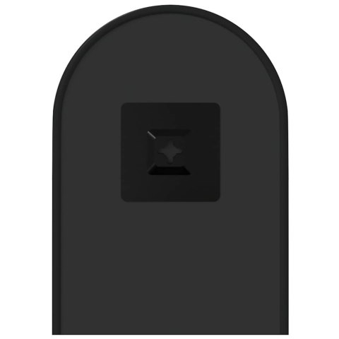 LUSTRO ŚCIENNE CZARNE 40X15CM OWALNE