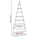 METALOWA CHOINKA ŚWIĄTECZNA DO DEKORACJI CZARNA 180CM