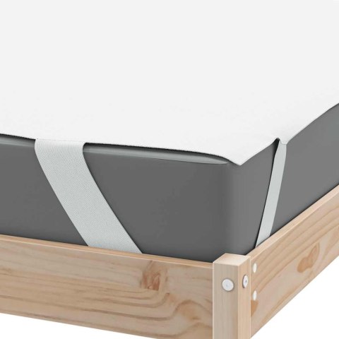 VidaXL Ochraniacz na materac, biały, 100x200 cm, wodoodporny