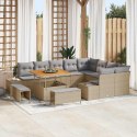 VidaXL Zestaw Sof na Ogród z poduszką 12 pcs Beżowy i jasnoszary
