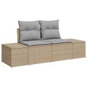 VidaXL Zestaw Sof na Ogród z poduszką 12 pcs Beżowy i jasnoszary