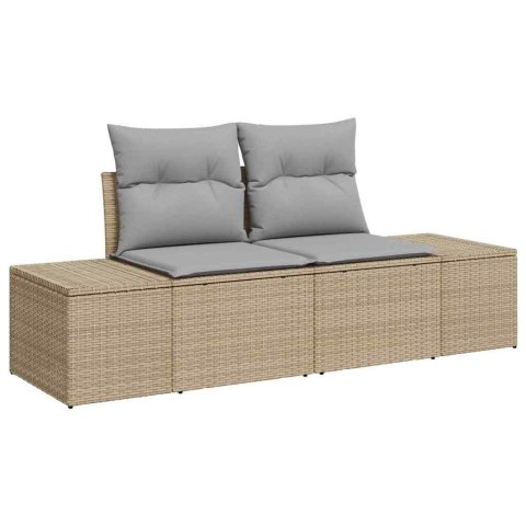 VidaXL Zestaw Sof na Ogród z poduszką 12 pcs Beżowy i jasnoszary