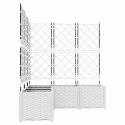 DONICA OGRODOWA Z TRELLEM 5 PCS BIAŁY 120X 120X 143CM PP