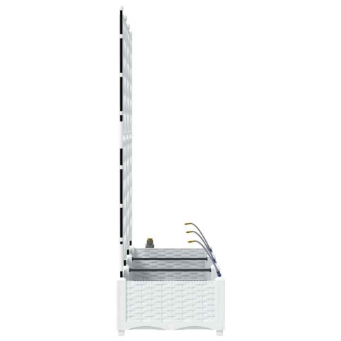 DONICE OGRODOWE BIAŁY 120X40X126CM STAL