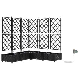 DONICE OGRODOWE CZARNY 120X 120X 126CM STAL