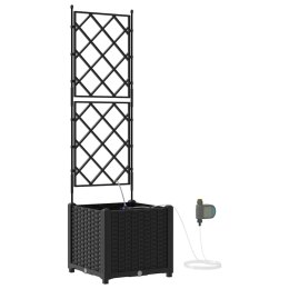 DONICE OGRODOWE CZARNY 40X 40X 142CM STAL