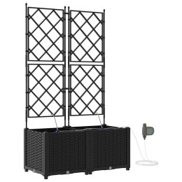 DONICE OGRODOWE CZARNY 80X40X142CM STAL