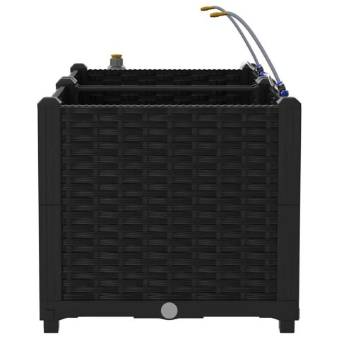 DONICE OGRODOWE CZARNY 80X40X37.5CM STAL