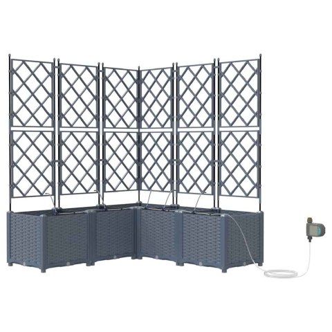 DONICE OGRODOWE JASNOSZARY 120X 120X 142CM STAL