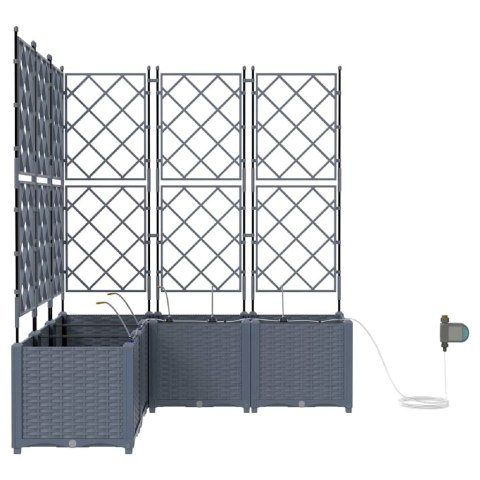 DONICE OGRODOWE JASNOSZARY 120X 120X 142CM STAL