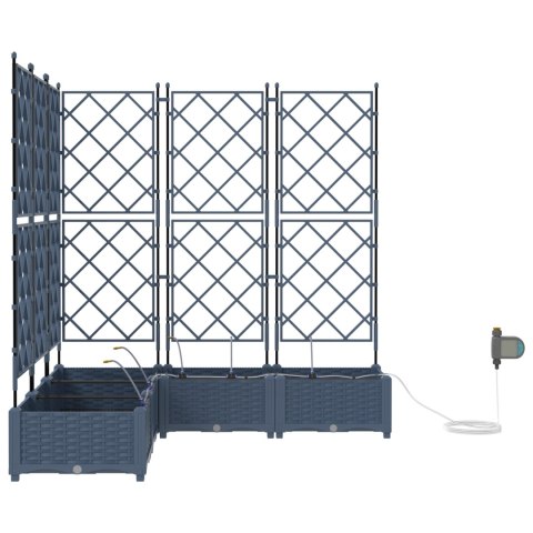 DONICE OGRODOWE SZARY 120X 120X 126CM STAL