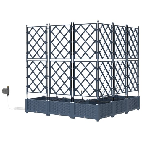 DONICE OGRODOWE SZARY 120X 120X 126CM STAL