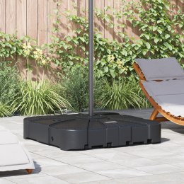 VidaXL Zestaw bazy parasola z wysięgnikiem 2 pcs Czarny