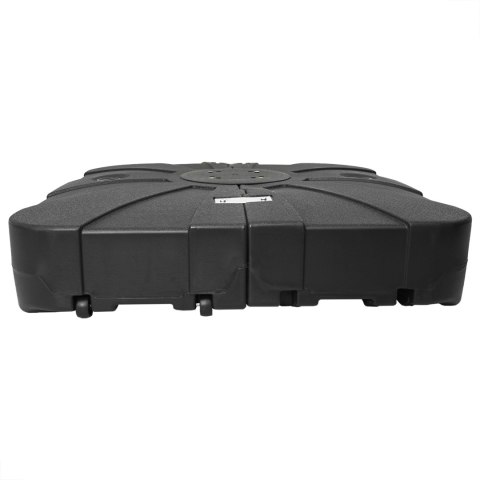 VidaXL Zestaw bazy parasola z wysięgnikiem 2 pcs Czarny