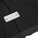 VidaXL Zestaw bazy parasola z wysięgnikiem 2 pcs Czarny