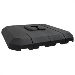 VidaXL Zestaw bazy parasola z wysięgnikiem 4 pcs Czarny