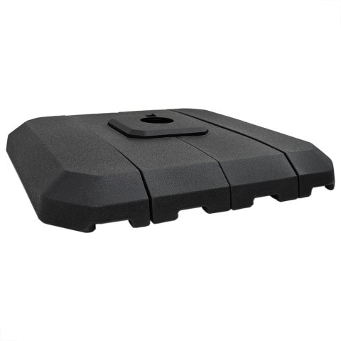 VidaXL Zestaw bazy parasola z wysięgnikiem 4 pcs Czarny