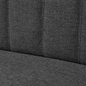 SOFA 117X555X77CM CIEMNOSZARA TKANINA
