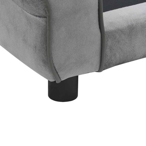 SOFA DLA PSA SZARA 72X45X30CM PLUSZOWA