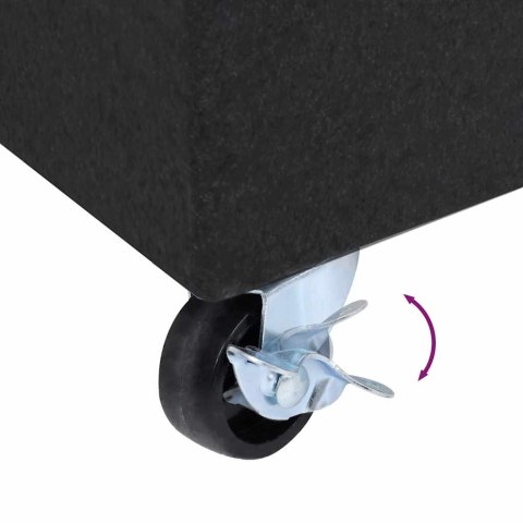 STOJAK POD PARASOL CZARNY 45X25X8CM GRANITOWY