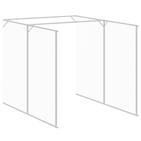 BUDA DLA PSA Z WYBIEGIEM ANTRACYTOWA 165X1067X181CM STAL