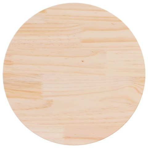 BLAT STOŁU Ø60X2,5CM LITE DREWNO SOSNOWE
