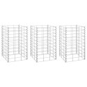 WYSOKIE DONICE GABIONOWE 3 SZT. 30X30X50CM ŻELAZO