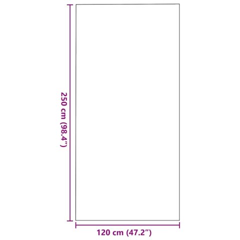 WYCIERACZKA PROSTOKĄTNA ANTRACYTOWA 120X250CM