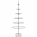 METALOWA CHOINKA ŚWIĄTECZNA DO DEKORACJI CZARNA 150CM
