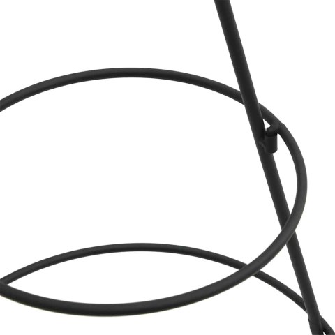 METALOWA CHOINKA ŚWIĄTECZNA DO DEKORACJI CZARNA 60CM