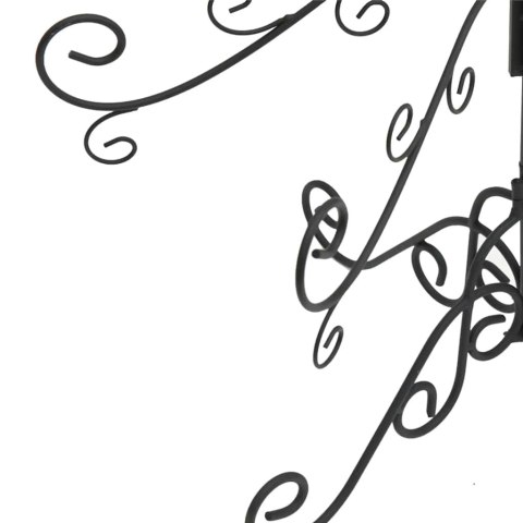 METALOWA CHOINKA ŚWIĄTECZNA DO DEKORACJI CZARNA 180CM