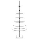 METALOWA CHOINKA ŚWIĄTECZNA DO DEKORACJI CZARNA 210CM